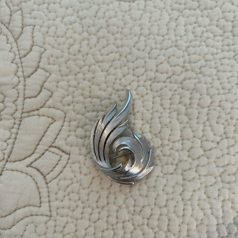 Trifari Silver Brooch